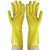 牌工业乳胶手套加厚牛筋橡胶洗碗家务防水清洁手套5双 10双可以混尺码 L
