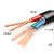 谦和 电线电缆RVV3*6+1*4平方rw四芯阻燃电源线国标护套线1米
