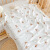 天颛毯子夏季薄款冰丝竹纤维成人午睡空调盖毯婴儿幼儿园午睡毛巾被 竹纤维斜纹冰丝毯-森林熊 75*100cm
