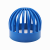 PVC管道透气帽海鲜池管道溢流网罩海鲜缸配件防护网罩鱼缸半球帽 50宝塔帽(内直径50毫米