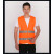 反光背心安全服施工建筑工人反光马甲荧光年检环卫交通劳务反光衣 橘布灰条