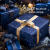 礼物包装纸生日礼物男生女生复古超大尺寸儿童节礼物礼品盒包装纸 璀璨星空-普鲁士蓝-3张76*52cm