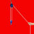 定制手拉尼龙绳丙纶牵引捆绑绳省力滑车家用轴承铁滑轮微型小吊轮绳子 卸扣滑轮50mm0.4吨