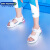 江博士（DR·KONG）凉鞋夏季休闲透气轻便魔术贴大童男女儿童凉鞋 白色 31码 适合脚长约19.7-20.3cm
