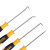 史丹利（STANLEY）82-115-23 4件套钩针 直角尖头划针套装 多功能勾针