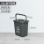 金诗洛 厨房手提垃圾桶带盖 灰色10L方桶+盖 其他垃圾 农村小区分类餐厨干湿分离桶 KT-354