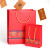 冰禹 红色手提纸袋 中国风新年节日婚庆礼物袋包装袋 (竖款)15*7*20cm/5只 BYH-337