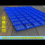 防潮板垫板超市冷库仓库托盘驿站垫货货架置物隔潮板加厚塑料垫板 蓝色方孔100x60x5厘米