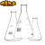 申玻玻璃三角烧杯烧瓶125/250/500ml锥形刻度烧杯量杯加厚耐高温 50ml