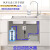 仁聚益定制水槽洗菜盆桶装水抽水器厨房2分水龙头加水器自动上水 小功率单抽水泵