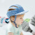 防摔神器宝宝护头婴儿学步走路夏透气安全帽套儿童小孩防撞护头脑帽 迷彩色2代透气带可拆帽檐-