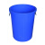 适配厨房带盖商用容量家用加厚公共环卫塑料工业圆形桶 160L蓝色无盖送袋子