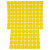 冰禹 彩色不干胶圆点标签贴纸 圆形分类记号贴 25mm黄色2包(600贴/包) BYH-257