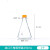 比克曼生物（BKMAM）玻璃三角瓶丝口刻度三角烧瓶带盖锥形瓶小口耐高温高硼硅实验室 250ml