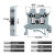 UK2.5B接线端子 导轨式电压端子排 2.5平方接线端子短接条固定件 E/UK固定件1片