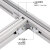 沃数 铝合金走线架 DXCJ700 经济型DXC铝材桥架 宽700mm×长1米 用于通信机柜机房局楼强弱电缆上下走线
