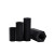 适用尼龙六角双通塑胶螺柱M2-M6黑色塑料双头螺母柱M3全通隔离支撑柱（100个） M2*8(黑 双通尼龙柱)