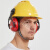 安防噪音耳罩头盔式防护耳罩SOR14012工业降噪耳罩耳塞 代尔塔103014 耳罩 30dB 不含安全 帽