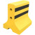 交通隔离墩 塑料人车分流隔离栏 水泥墩路障道路警示马路隔离墩护栏 黑色黄膜(PVC)