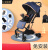 宝宝好QZ1-pro婴儿推车轻便可坐可躺可折叠儿童手推车高景观便携 射线黑-送4礼 +凉席