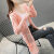 宝乔旭开衫外套女春夏季镂空针织衫外搭中长款毛衣披肩衣空调衫 粉红色 S