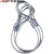安达通 镀锌钢丝绳双扣 压制钢丝绳起重吊索工具 吊0.8T-10mm6m价 