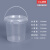 水杉1.5升LC圆形透明开口桶带盖工业密封桶油桶包装桶涂料桶1.5KG