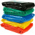 加厚工物业环保厨余分类垃圾清洁塑料袋平口红黄蓝绿灰色100L 黄色100L厚4丝50只 默认1
