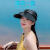 瑞桓柏风扇帽子成人帽子女夏季新款空顶帽旅游户外遮阳帽太阳帽可调节充电风扇帽 白色COOL字母风扇帽 可调节
