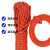 安先达救生绳 应急救援漂浮安全绳 防汛水上救生绳 10mm橘色反光绳20米配环钩
