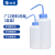 垒固 广口塑料洗瓶大口塑料清洗瓶实验室洗气瓶 1000ml（蓝盖）