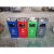 不锈钢垃圾分类垃圾桶可回收其他垃圾公共场合立式烟灰缸一体大堂 4分类连体 4色
