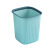 网红垃圾桶家用大容量客厅卧室厨房卫生间厕所现代简约纸篓带压圈 升级加厚2个装混色8L 灰白+海蓝