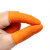 工孚 防滑手指套乳胶指套加厚耐磨护指套 一盒价 橙色带麻点【S/小号】100只 