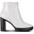 爱步（ECCO）女式 英伦风高跟女靴粗跟裸靴 Bright White 11-11.5(中国 42)