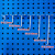 龙之泰 洞洞板挂钩五金工具板挂钩方孔板挂钩工具柜挂钩 单斜挂钩75mm 10个装可定制
