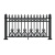 萌依儿铝艺护栏阳台别墅围墙铝合金围栏铁艺户外锌钢庭院栅栏杆铸铁的 栅栏-杆铸铁