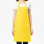 聚远（JUYUAN）围裙 上班工作服广告围腰厨房做饭餐饮专用 围裙 挂脖款金黄1件价