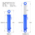 适用于8吨单向液压油缸小型升降平台材质油封抛光内壁江苏配件大全 内径80 杆径50 行程1000