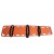 泳池救生 脊椎固定板可漂浮担架板式担架救生板 头部固定器颈托 橙色脊柱板（儿童款）＋送绑带135355cm