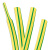 铸固 黄绿双色热缩管 加厚绝缘套收缩管电线保护套接地线 圆直径50毫米1米（2根装）