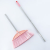 金诗洛 塑料扫把套装 粉色 不锈钢长柄扫把不粘毛发加宽清洁扫帚 KT-282