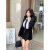 索宛亦（SUOWANYI）韩系减龄夏季套装女2024新款学院风条纹衬衫上衣显瘦半身裙两件套 优品质条纹(长)袖衬衫(短)裙裤领 M适合90105