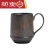 胖进（COZYGO）楠洛 复古ins风日式陶瓷杯子鎏金釉咖啡杯欧式木柄马克杯粗陶水杯 鎏金三星咖啡杯 0个 0ml 100-400ml