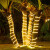 太阳能户外灯花园装饰灯带庭院阳台防水彩灯满天星串灯闪灯条 常规软管灯带-100灯10米-正白