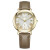 西铁城（CITIZEN）手表 光动能xC系列日历显示优雅时尚商务女士腕表 银色盘皮带EO1203-03A