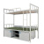 琛选工品 钢制制式单人床 营具床干部宿舍高低铁架床剪板E11 单位;个 干部双层床 