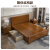 奈高新中式实木床现代简约主卧宿舍公寓单人床硬靠1.2米+床垫框架款