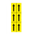 出极 不干胶箭头反光标识贴 消防化工管道流向指示贴纸 5*10cm 6贴/张 黄黑  单位：张