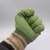 铸固 浸胶劳保手套 10双/包 绿色耐磨防滑透气乳胶搬运车间 工地工程